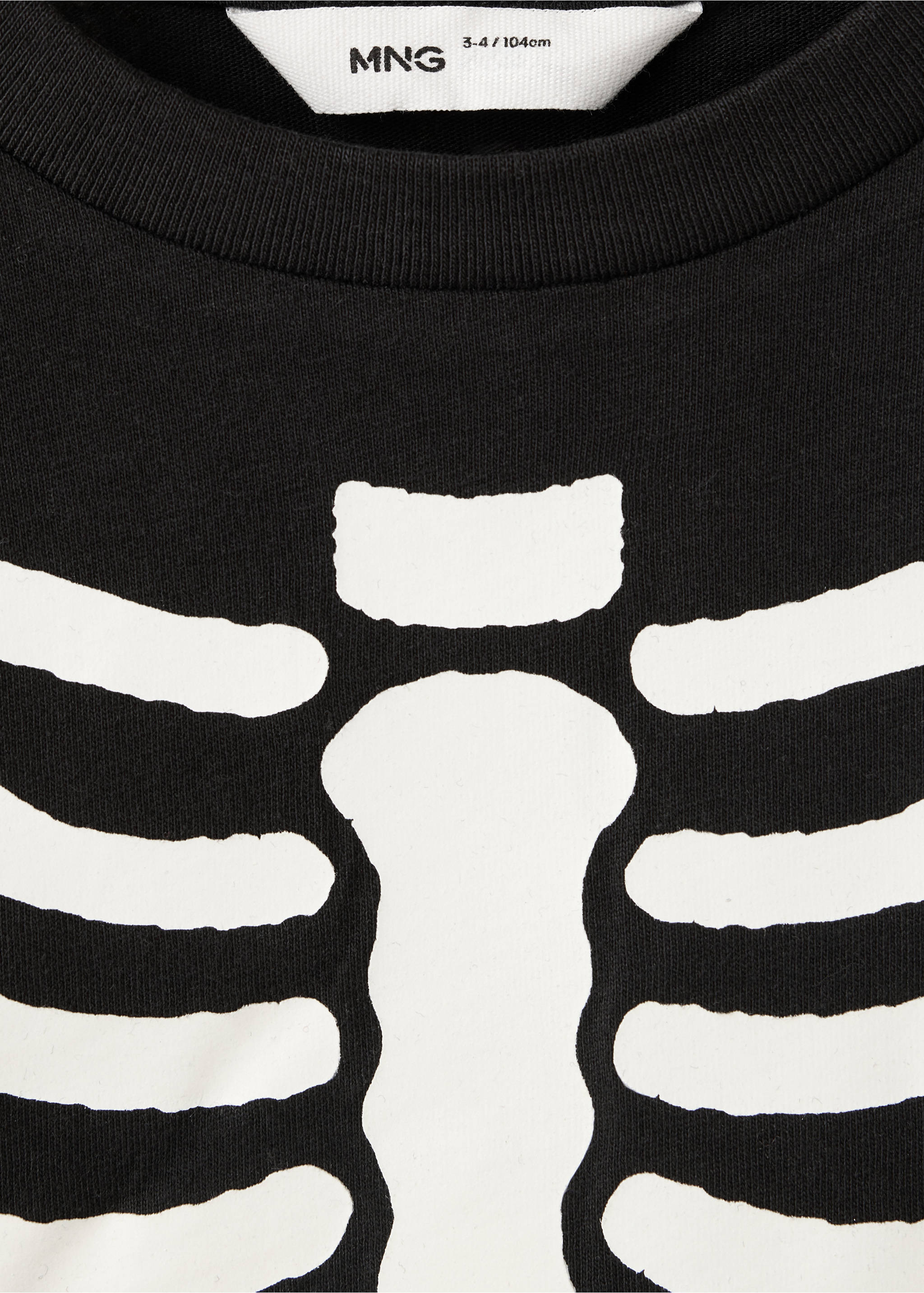 Glow in the dark skeleton pyjama - Details of the article 8, Black. Ref: 37077126-00.