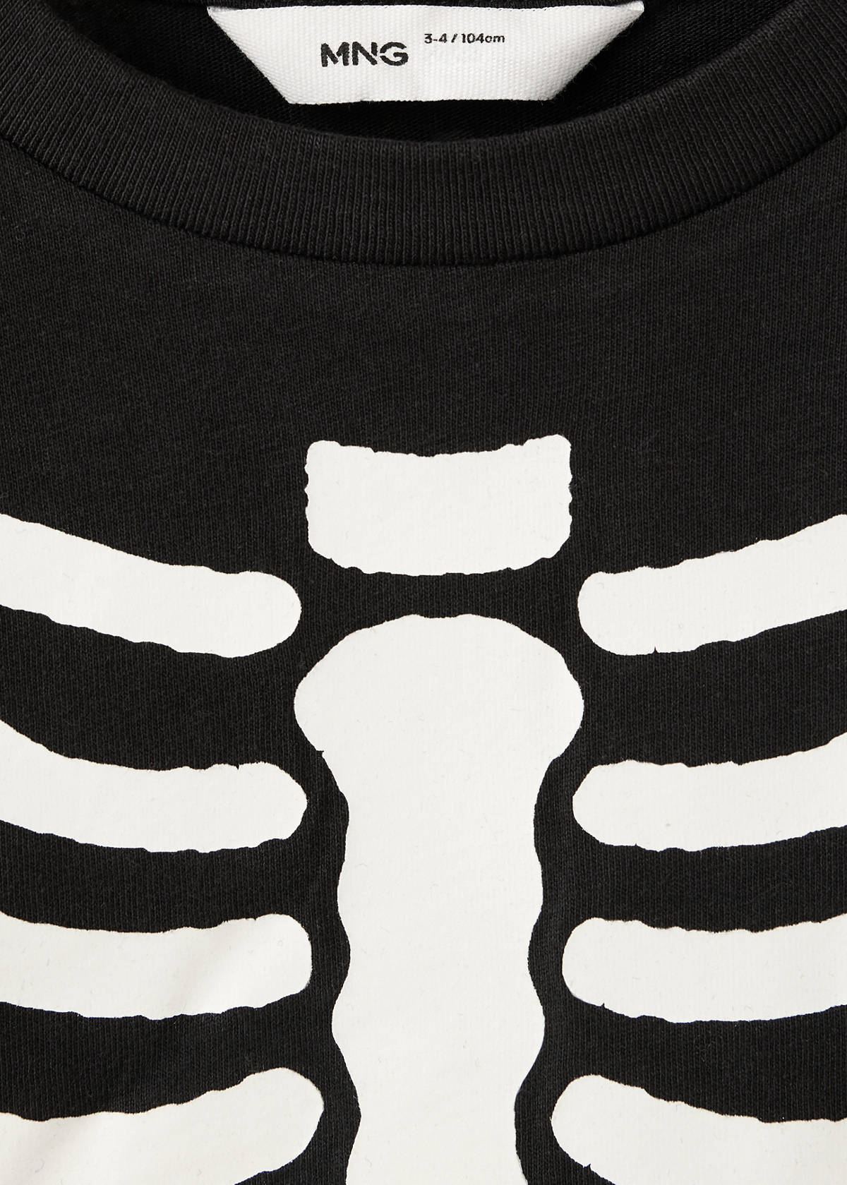 Glow in the dark skeleton pyjama — Black