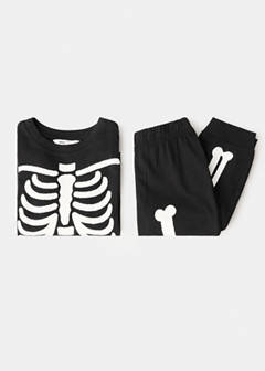 Glow in the dark skeleton pyjama — Black 6