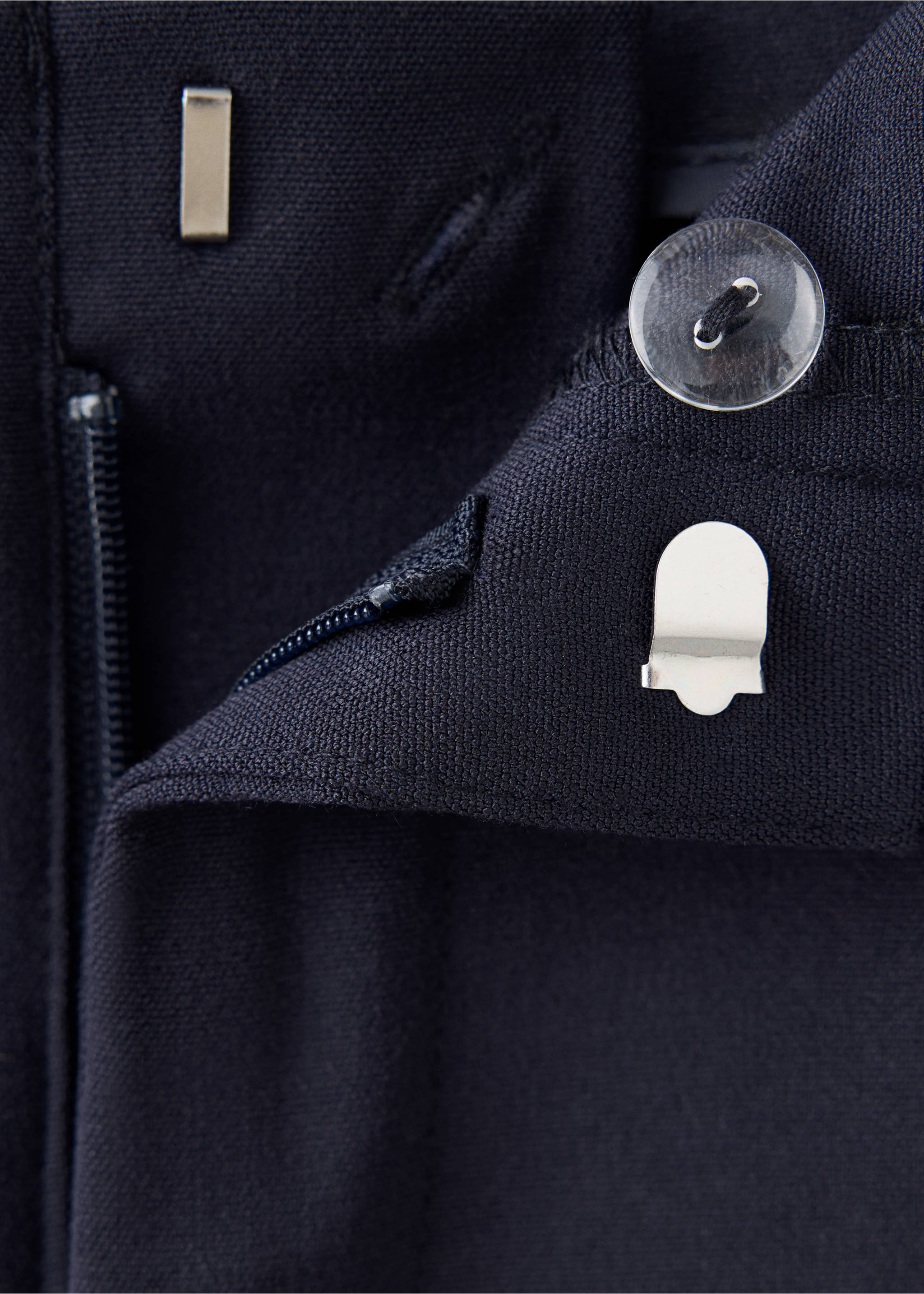 Pantalon droit - Détail de l'article 8, Bleu marine. Ref: 37077127-00.