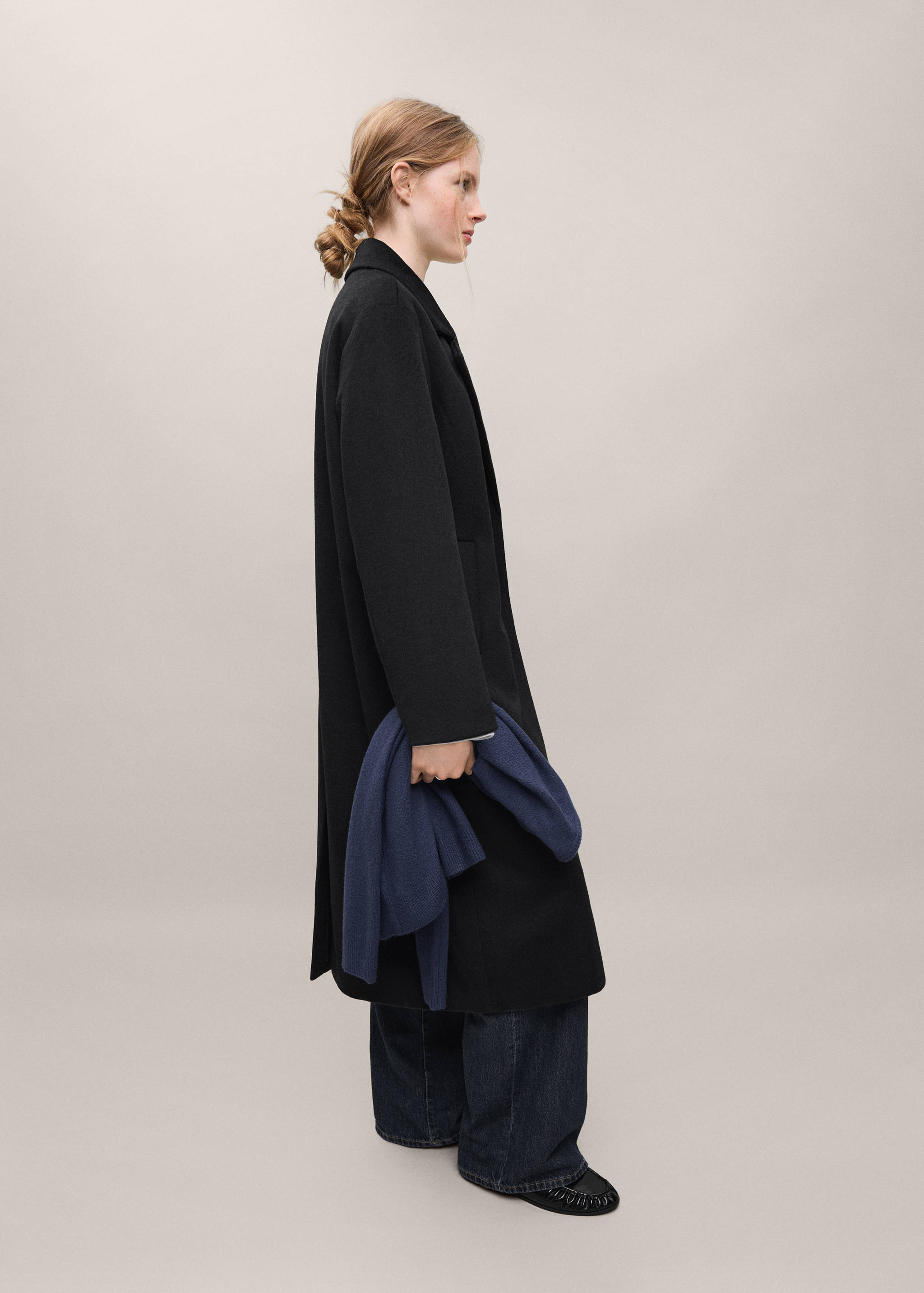 Long wool coat - Medium plane