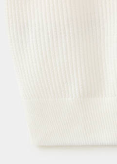 Ribbed  knit t-shirt — White 8