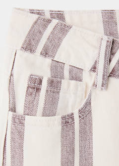 Straight-fit striped jeans — Beige 5