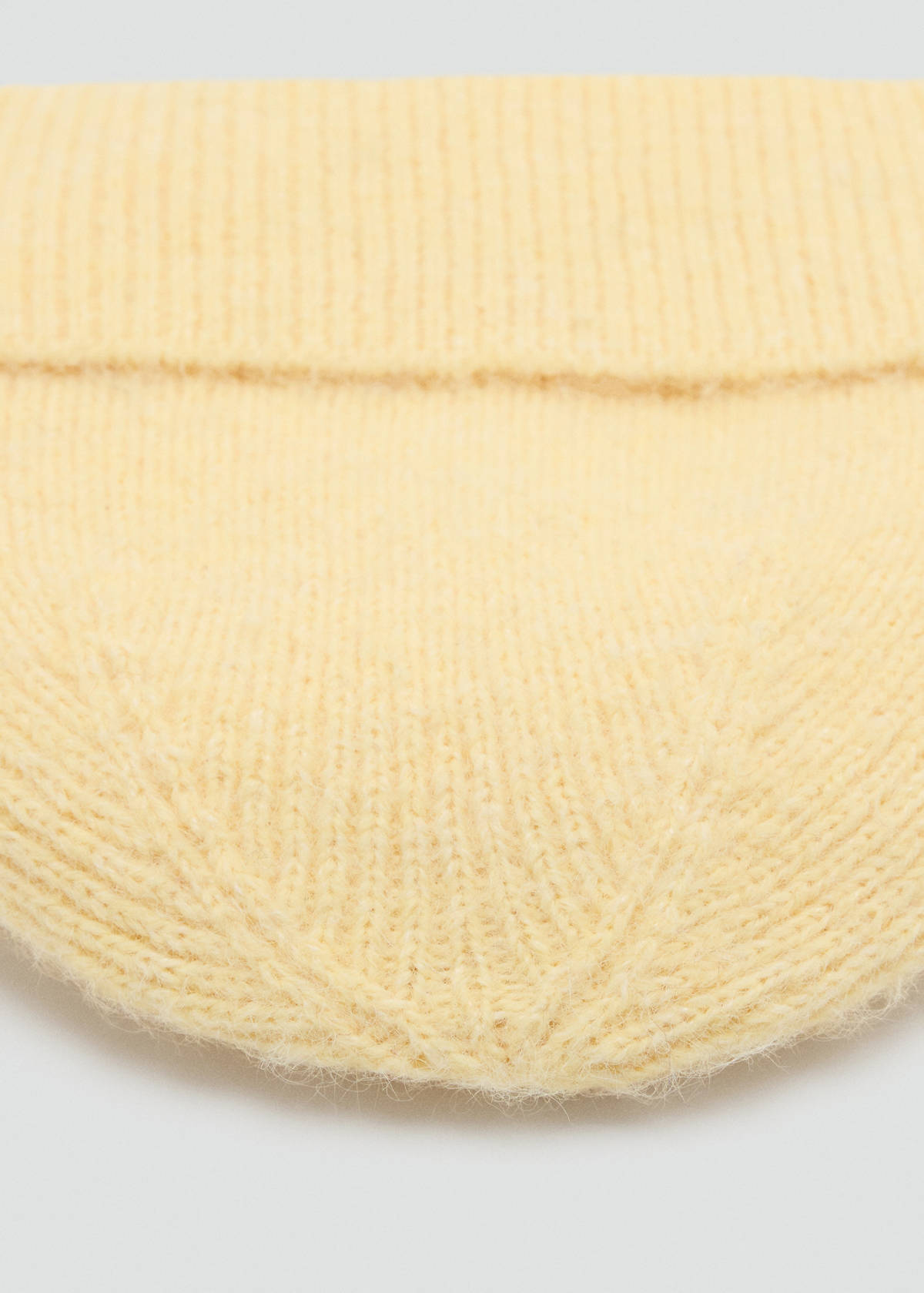 Rib-knit cap — Vanilla