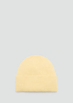Rib-knit cap — Vanilla 1