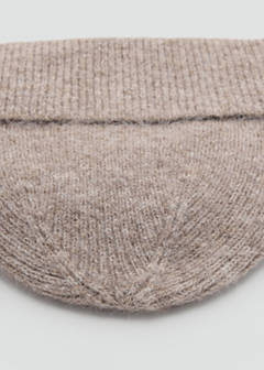 Rib-knit cap — Medium Brown 3
