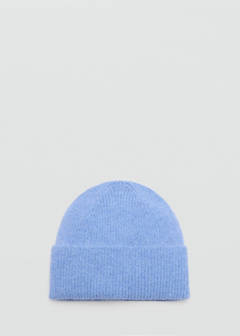 Rib-knit cap — Sky Blue 1