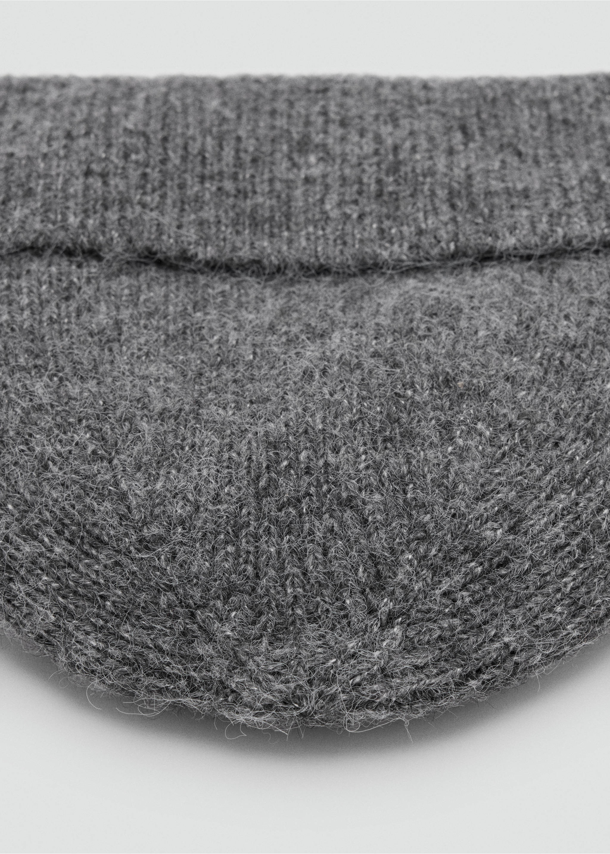 Bonnet maille côtelée - Détail de l'article 1, Gris anthracite. Ref: 37077775-00.