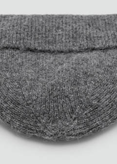 Rib-knit cap — Charcoal 3