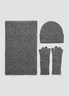 Rib-knit cap — Charcoal 4