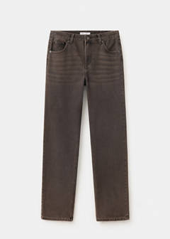 Straight-leg distressed jeans — Chocolate 6