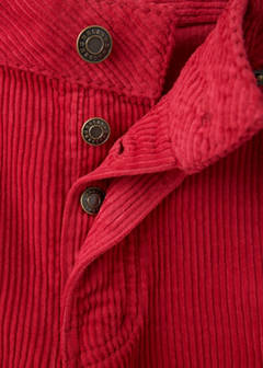 Wide leg corduroy trousers — Red 7