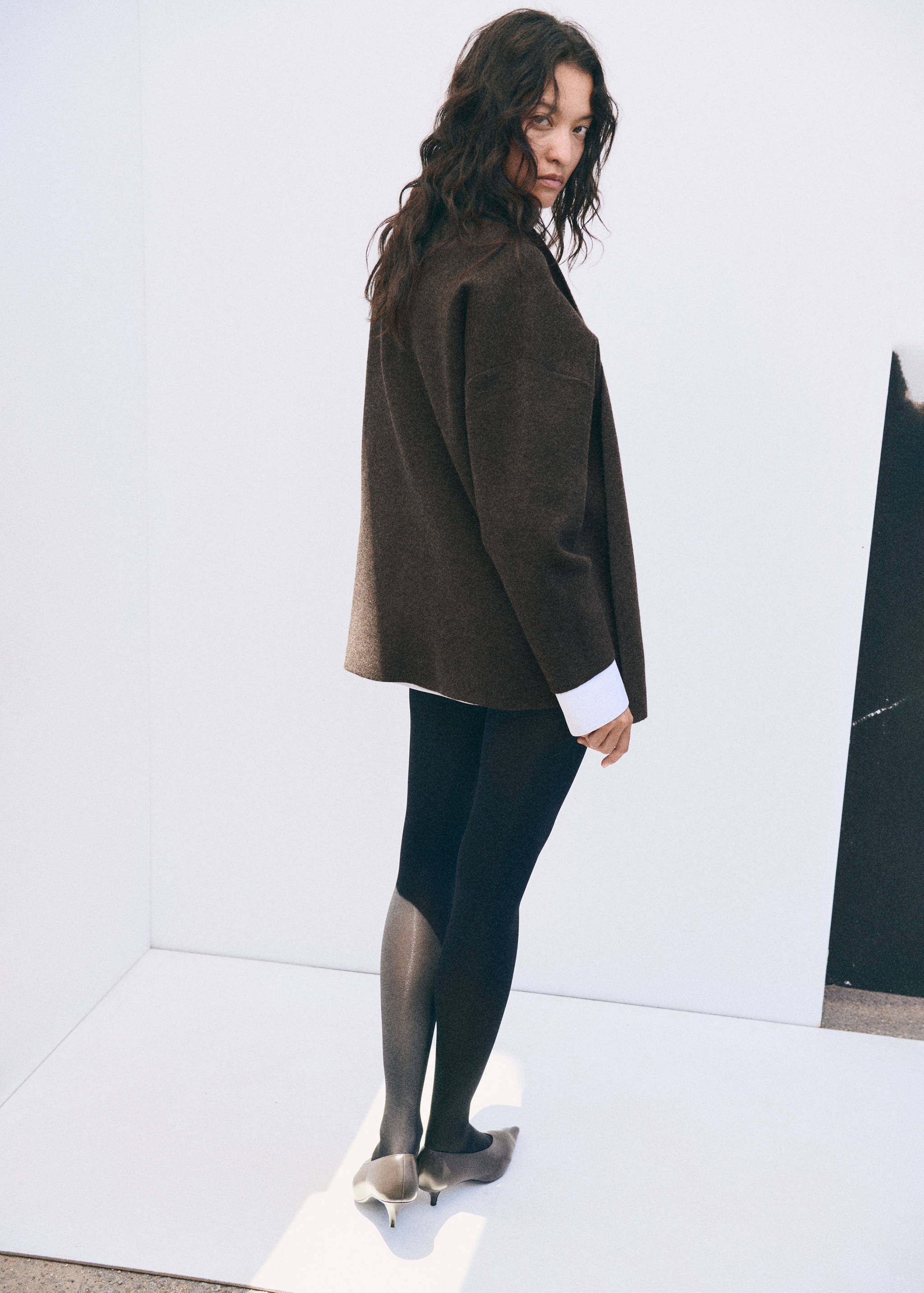 Manteau maille écharpe amovible - Verso de l’article