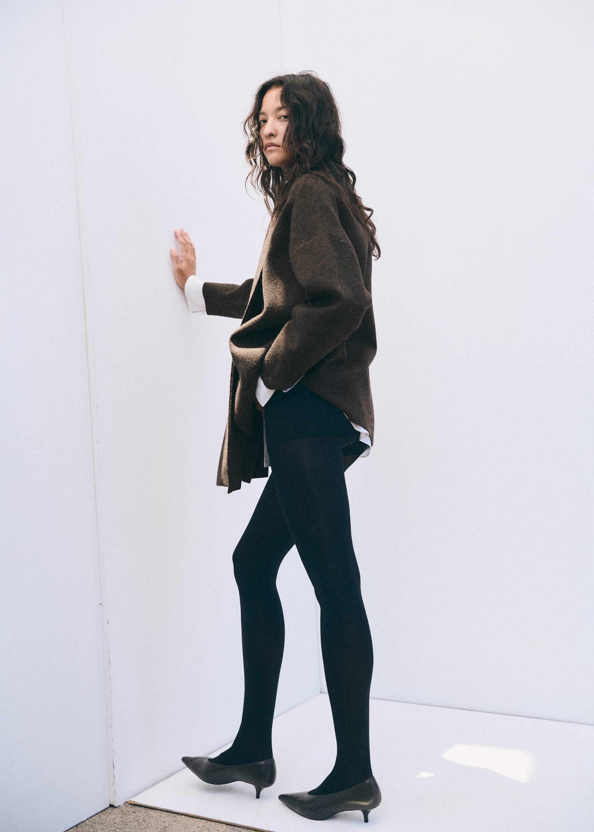 Manteau maille écharpe amovible - Détail de l'article 1