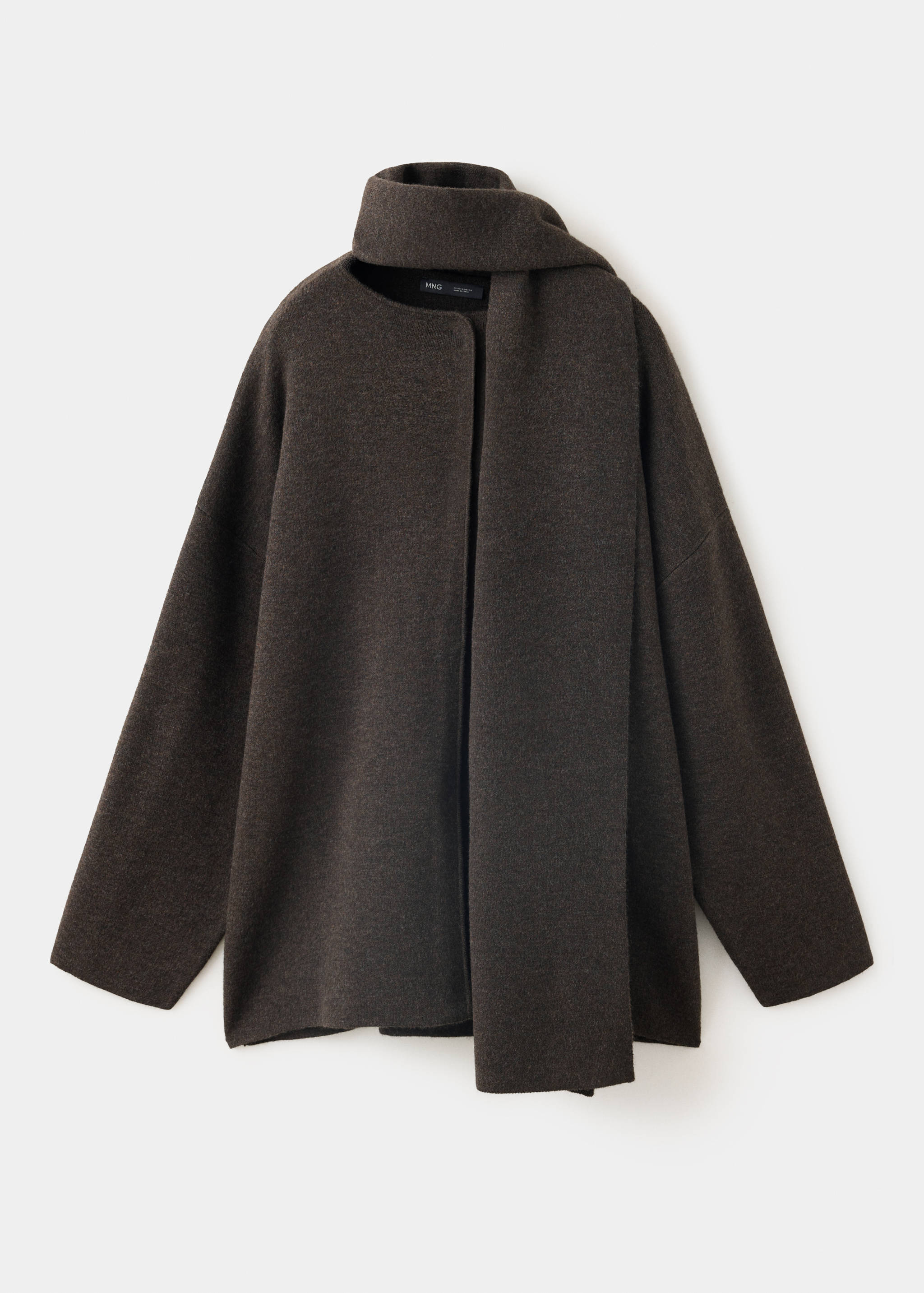 Manteau maille écharpe amovible - Article sans modèle