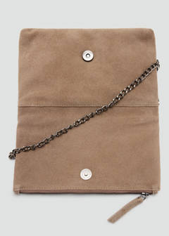 Leather bag with braided detail — Sand 4