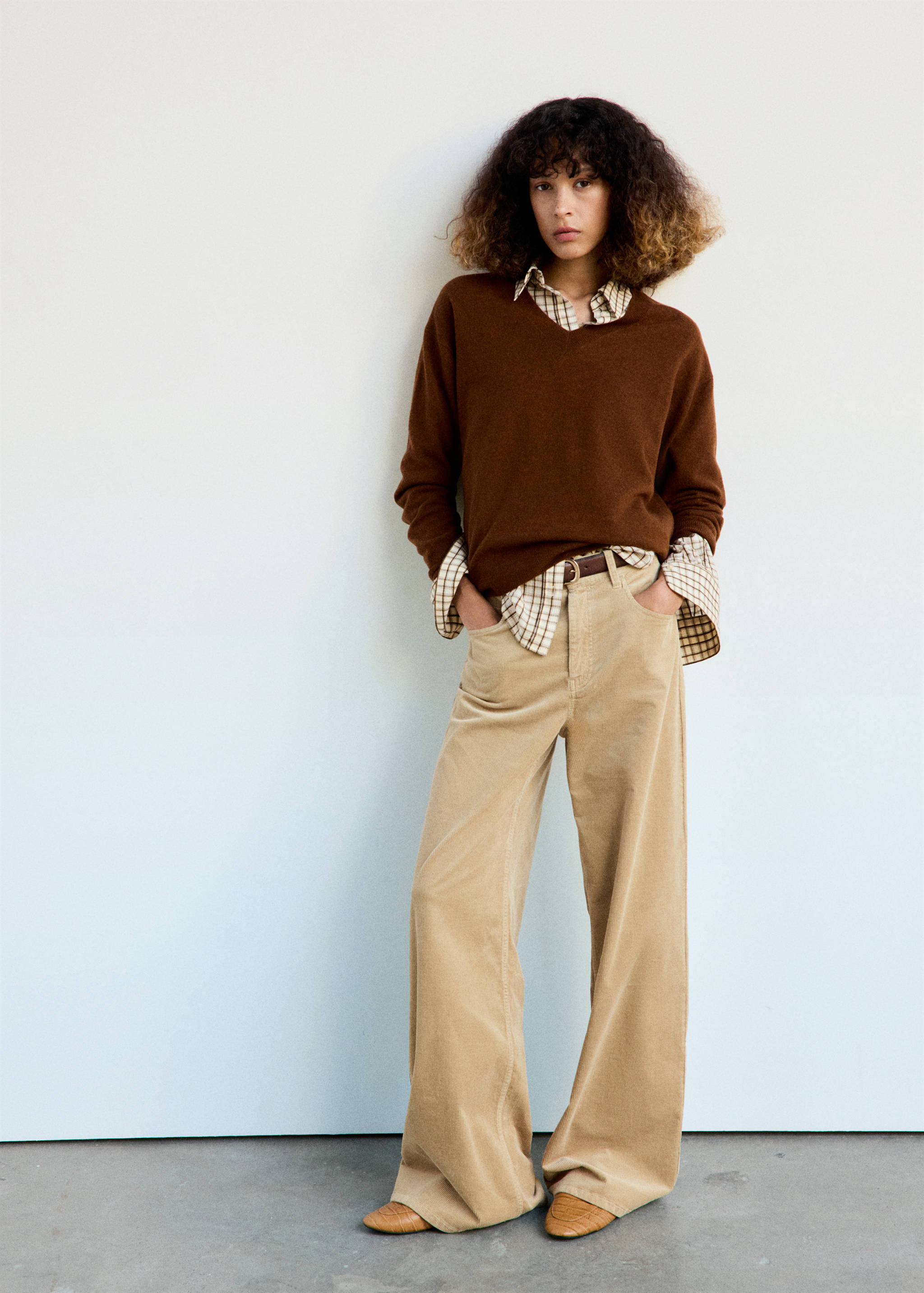 Wideleg corduroy broek - Overzichtstekening