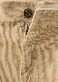 Wide leg corduroy trousers — Sand 9