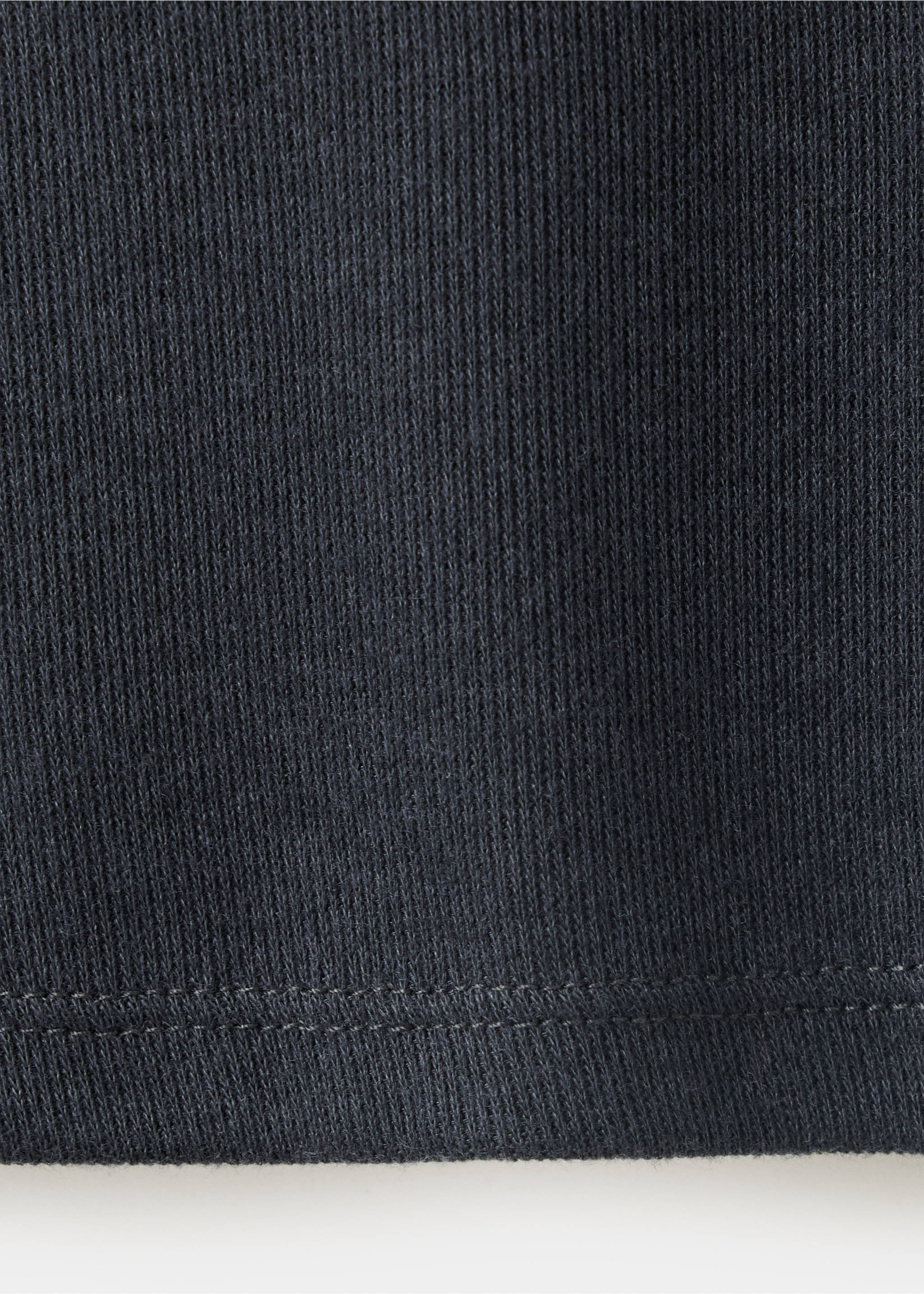 Plain fitted T-shirt - Details of the article 0, Charcoal. Ref: 37077806-00.