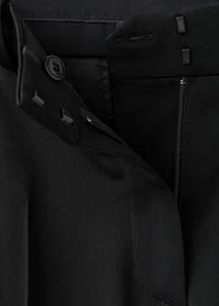 Straight-leg trousers with pressed crease — Black 7