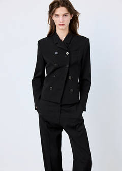 Straight-leg trousers with pressed crease — Black 16