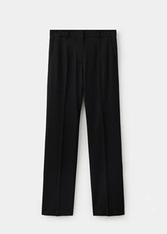 Straight-leg trousers with pressed crease — Black 6