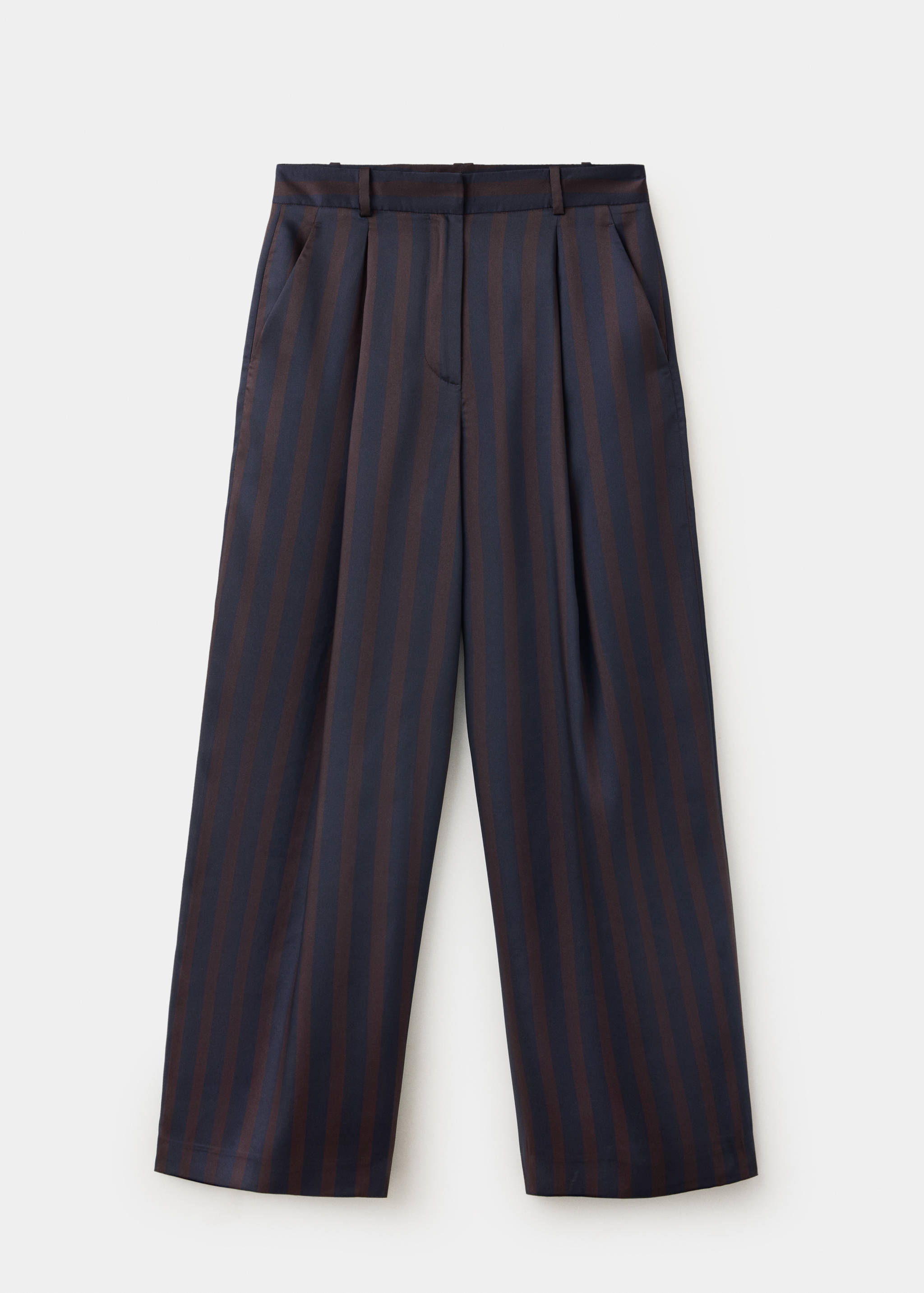 Pleated striped trousers - Article without model