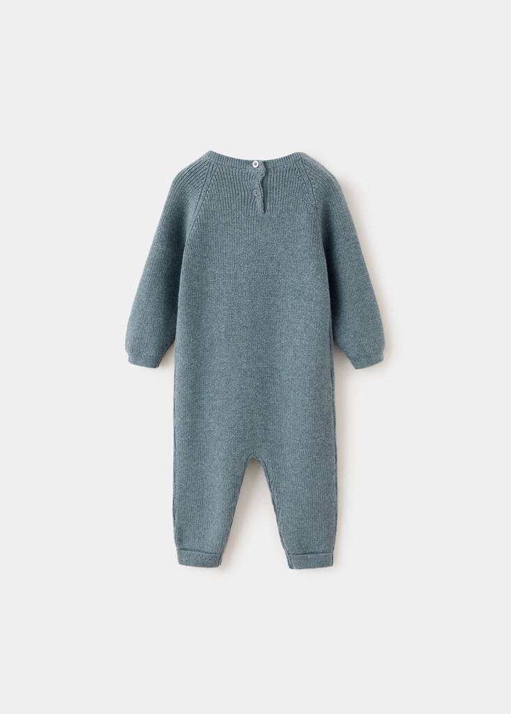 Knitted long jumpsuit — Green