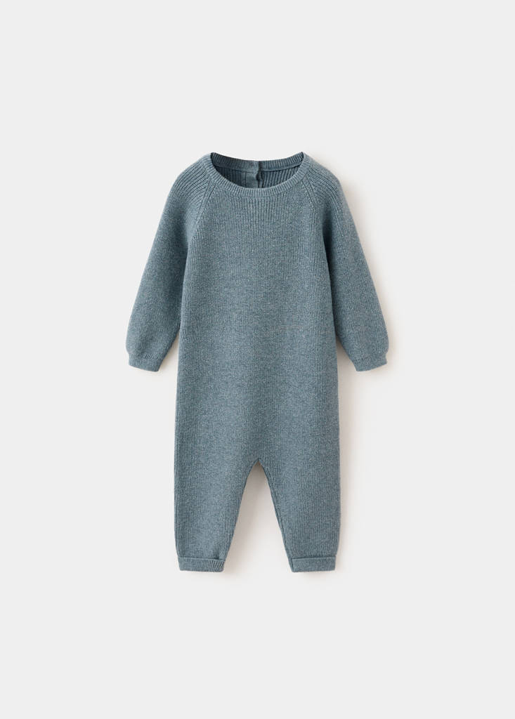 Knitted long jumpsuit — Green