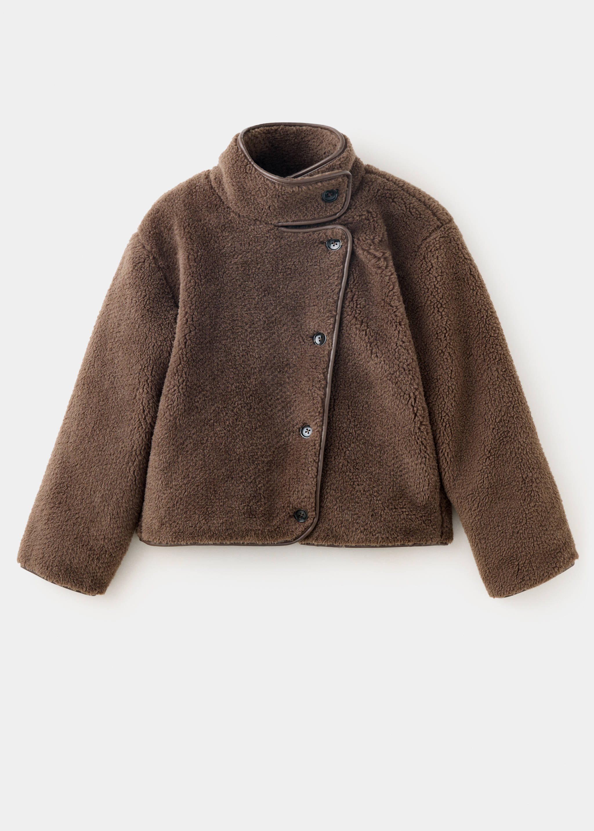 Shearling-effect coat - Article without model