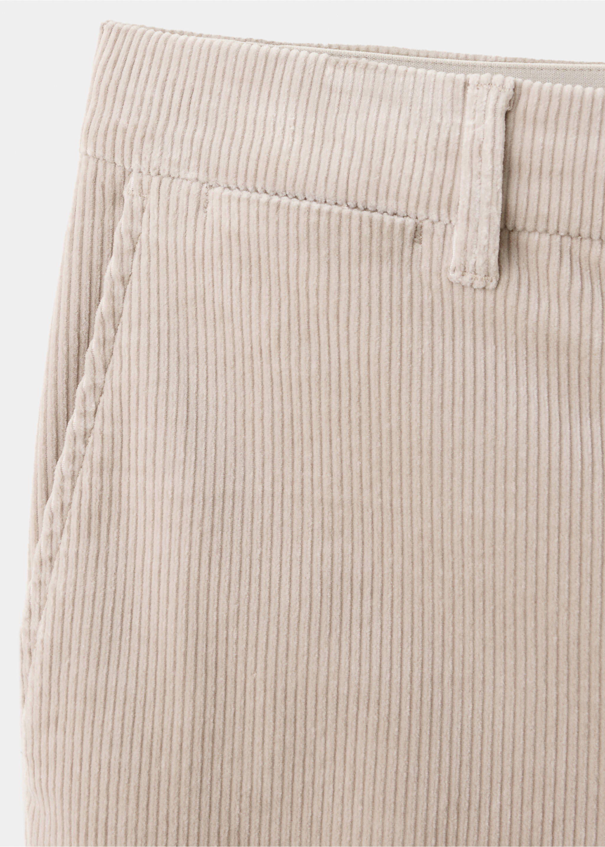 100% COTTON SLIM FIT TROUSERS - Details of the article 0, Light/Pastel Grey. Ref: 37077898-00.