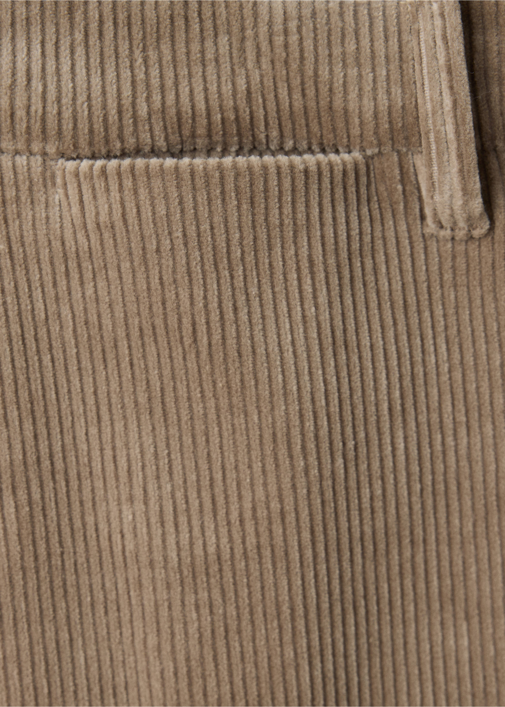 100% COTTON SLIM FIT TROUSERS - Details of the article 0, Tobacco Brown. Ref: 37077898-00.