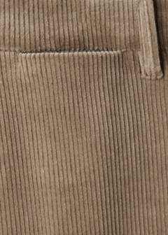 Corduroy slim-fit trousers — Tobacco Brown 9