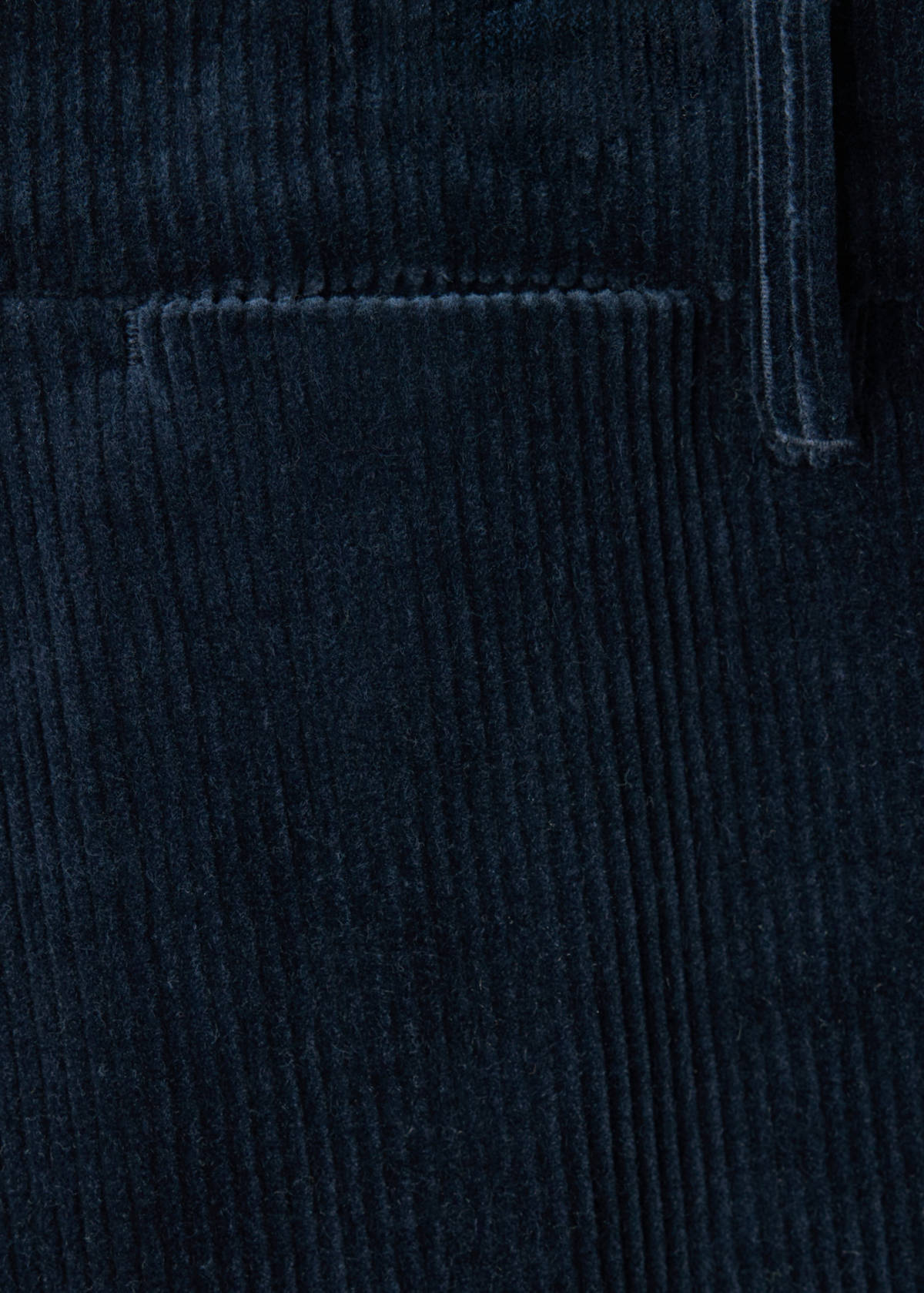 Corduroy slim-fit trousers — Navy