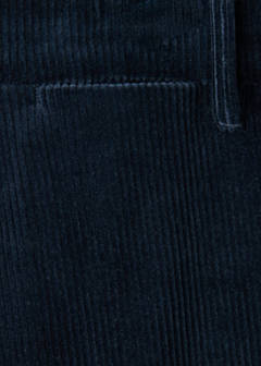 Corduroy slim-fit trousers — Navy 9