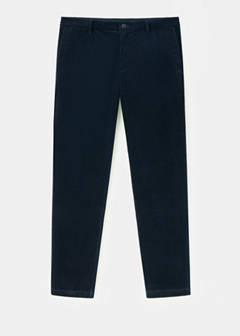 Corduroy slim-fit trousers — Navy 7