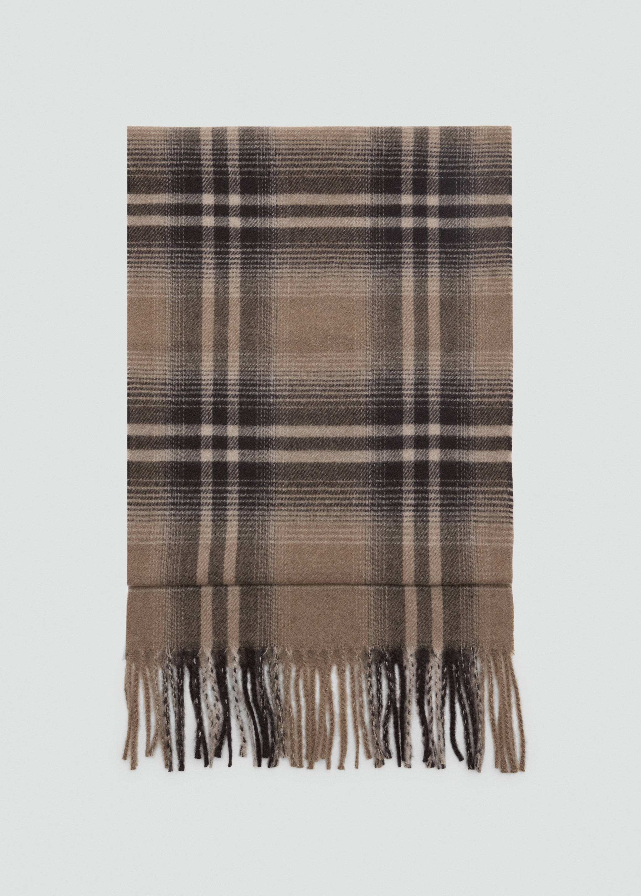 Checked scarf with fringed edges - Article without model