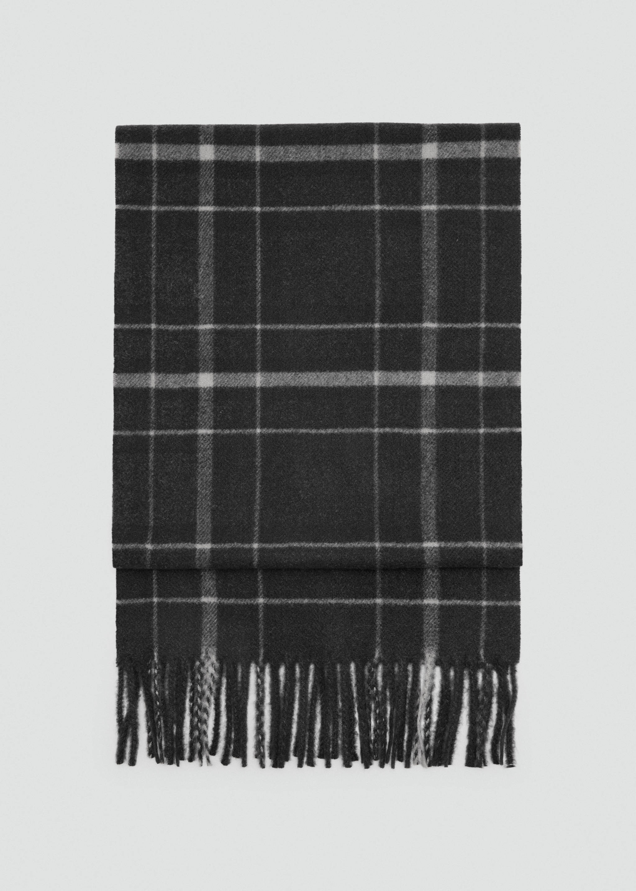 Checked scarf with fringed edges - Article without model