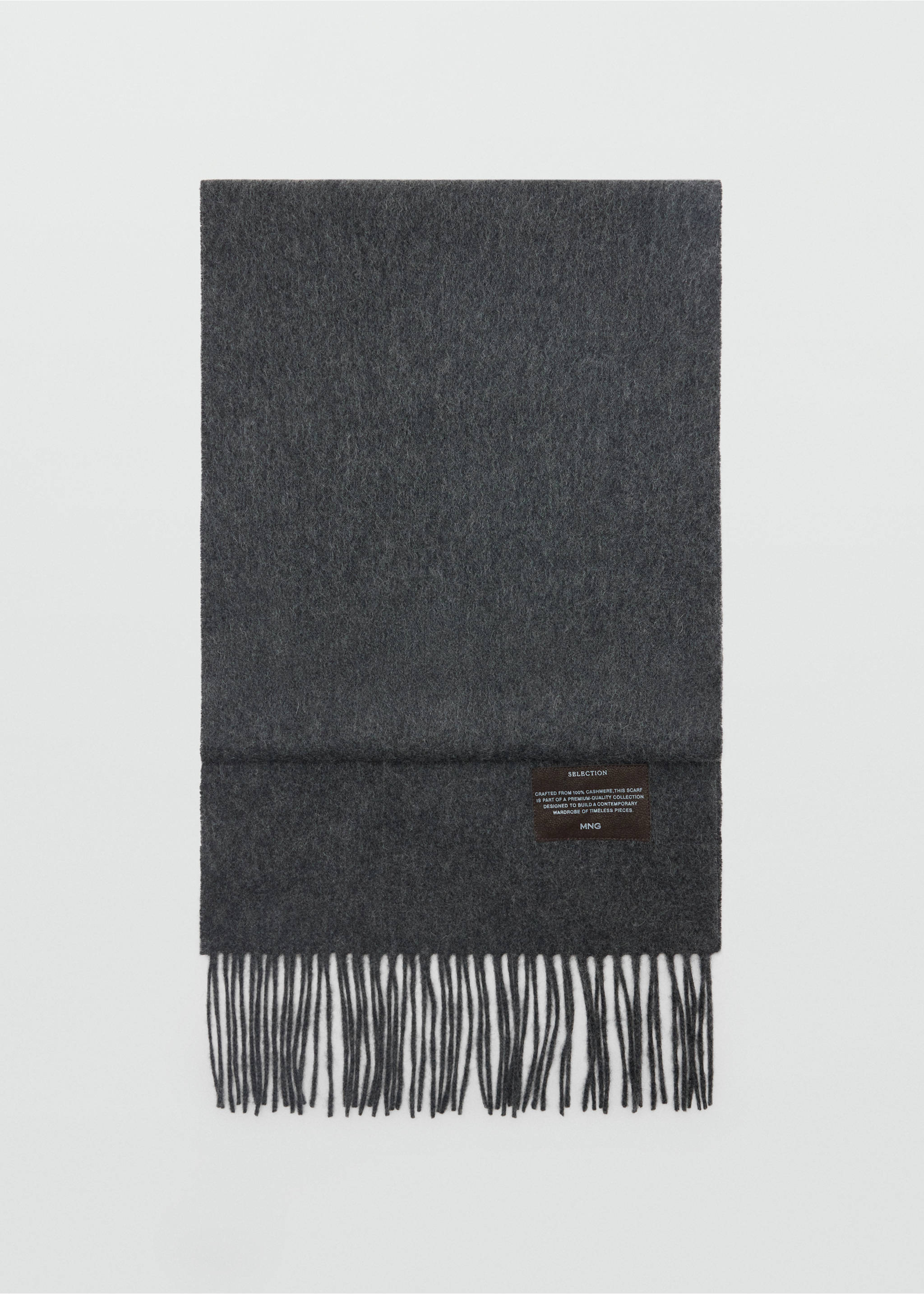 Écharpe 100 % cachemire - Article sans modèle, Gris. Ref: 37077903-00.