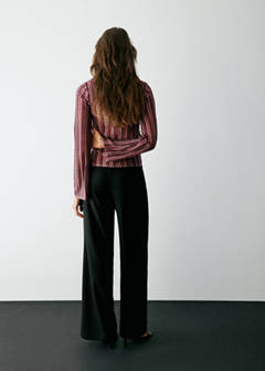 Straight mid-rise trousers — Black 5
