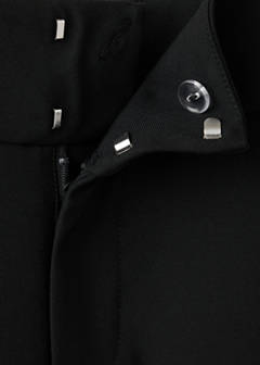 Straight mid-rise trousers — Black 4