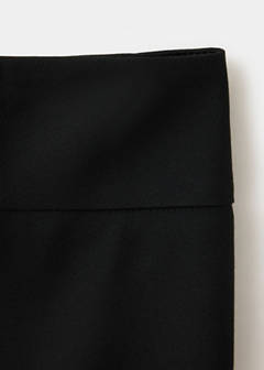Straight mid-rise trousers — Black 6