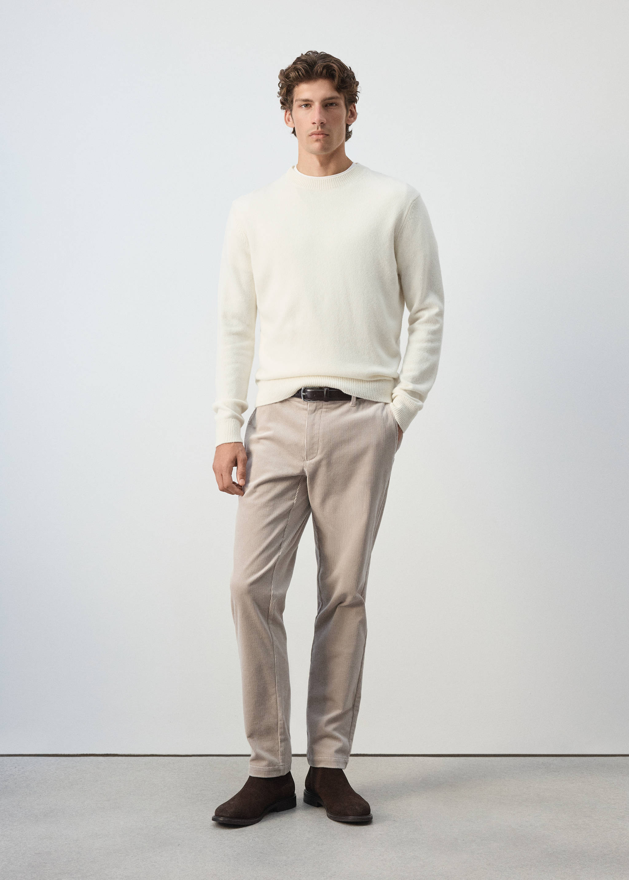 Knitted wool blend sweater - General plane