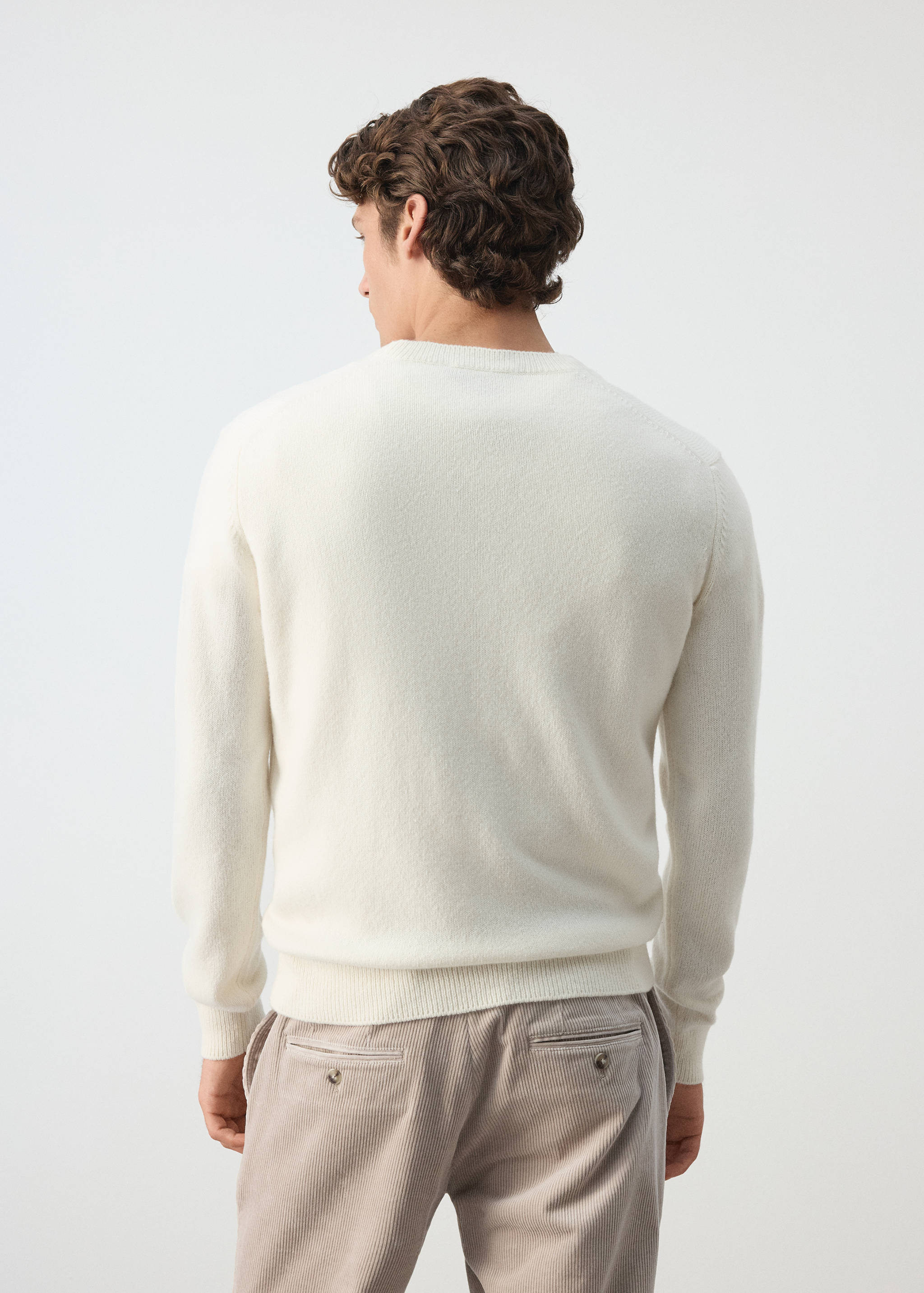 Knitted wool blend sweater - Reverse of the article