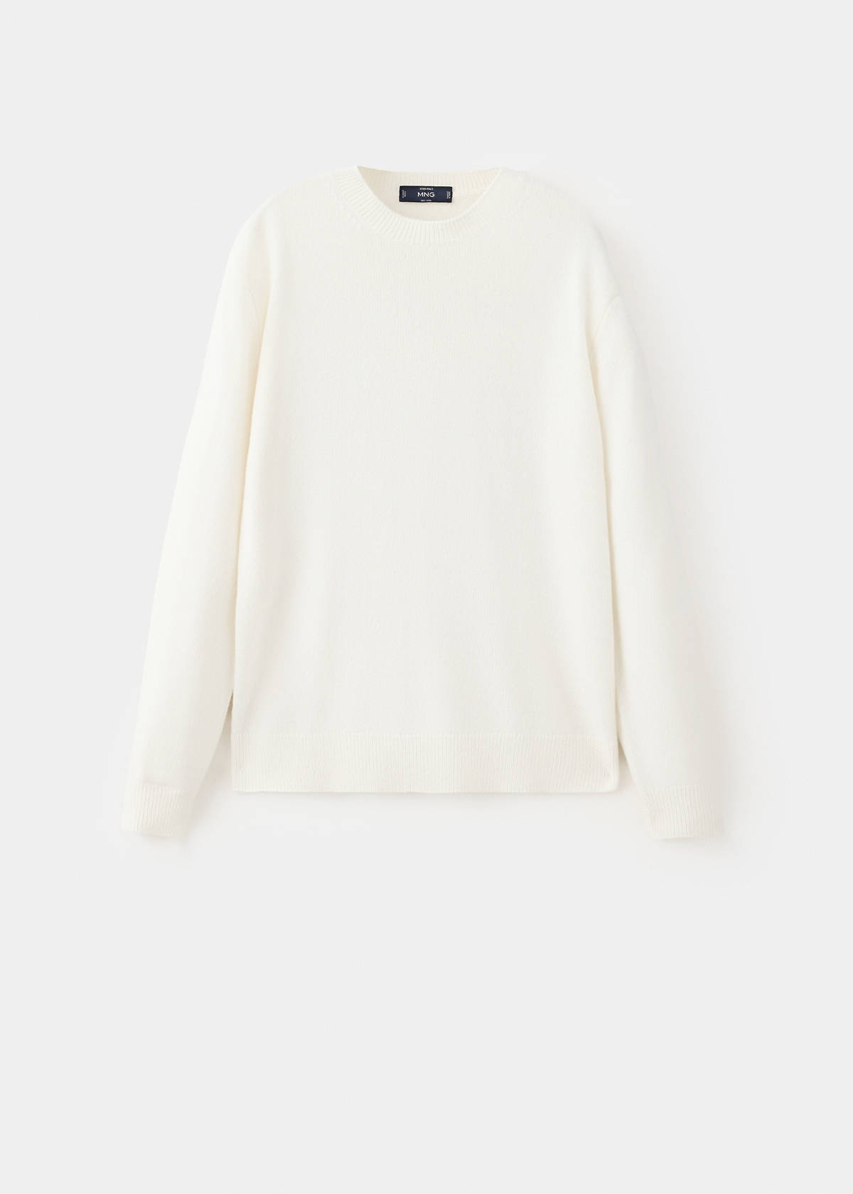 Knitted wool blend sweater — Off White