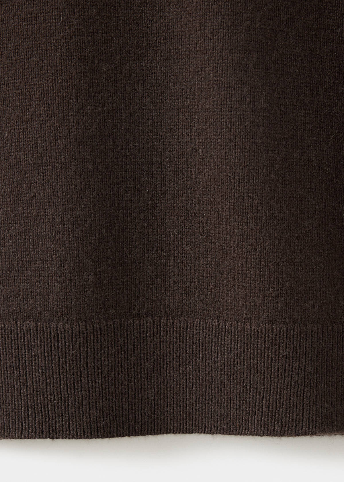 Knitted wool blend sweater — Chocolate