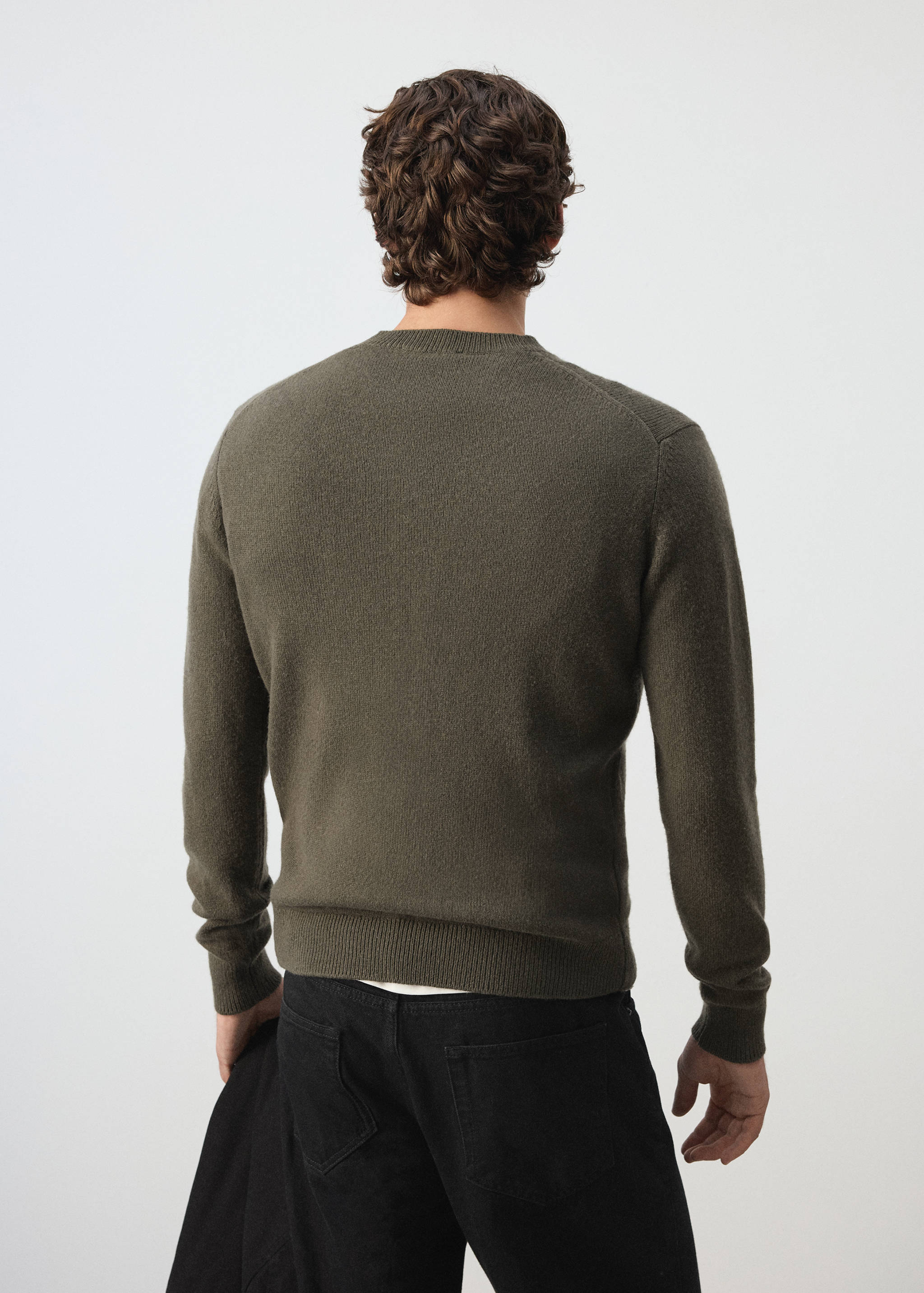 Knitted wool blend sweater - Reverse of the article