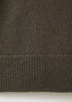 Knitted wool blend sweater — Khaki 8