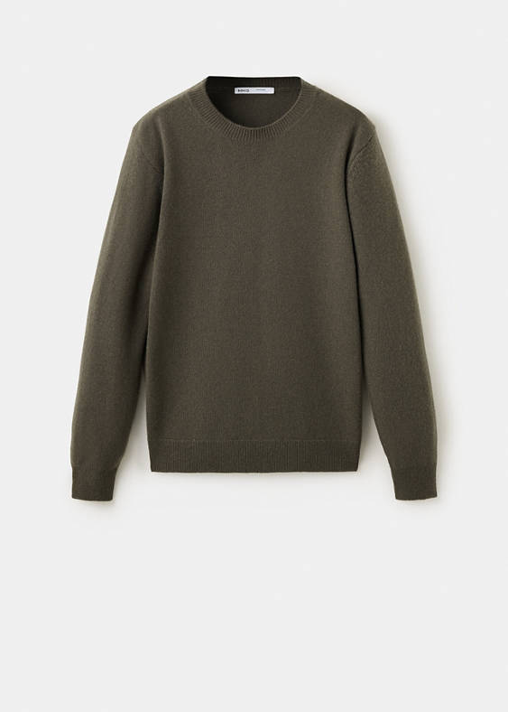 Sweter z dzianiny z mieszanki wełny