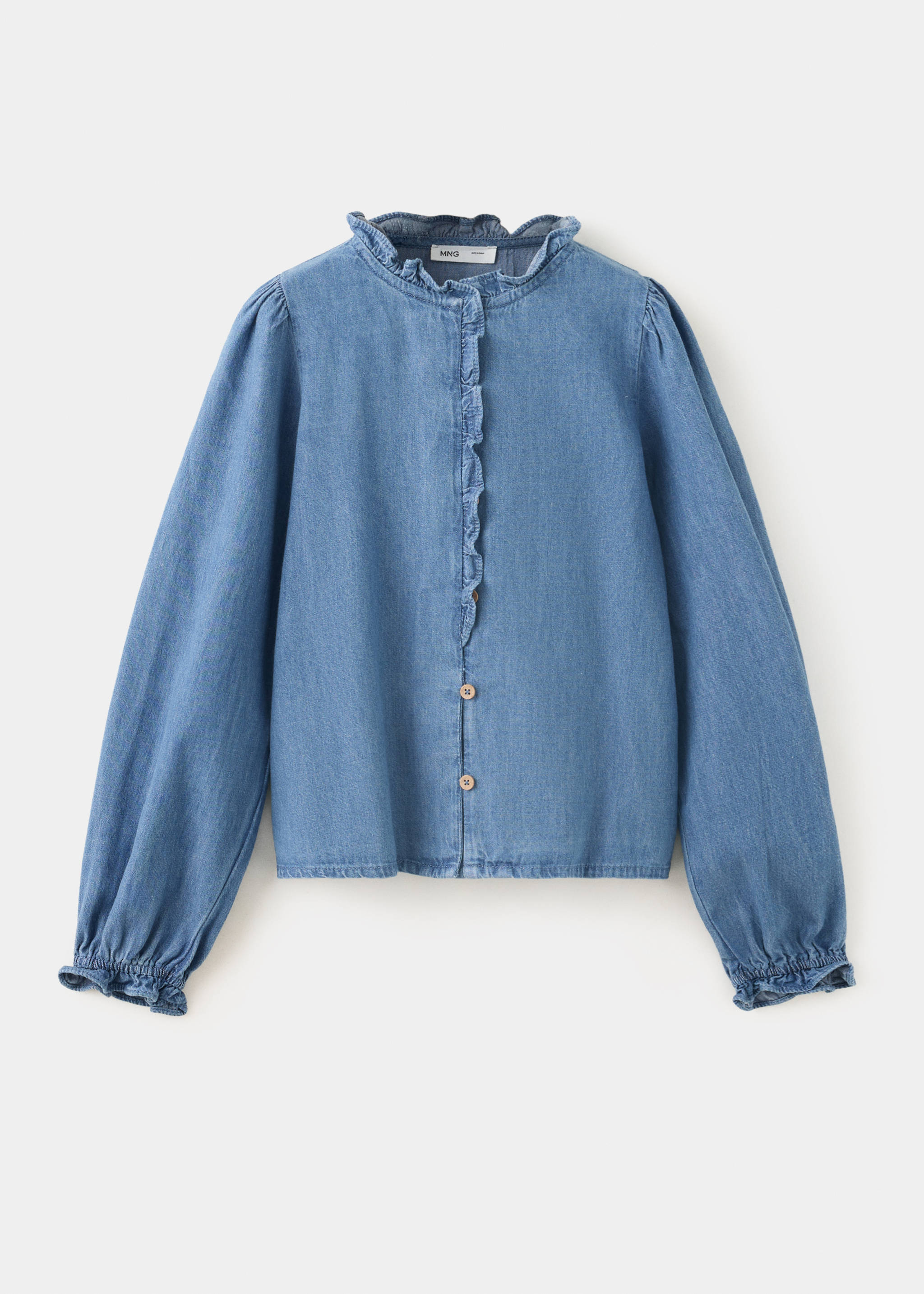 Chemise en denim à détails volantés - Article sans modèle